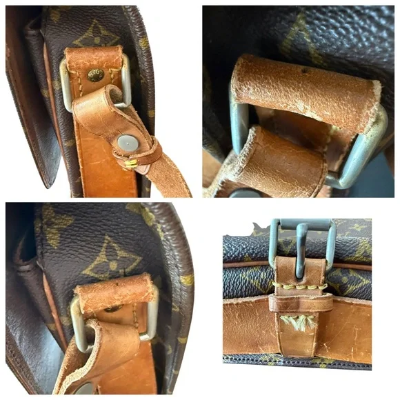 Louis Vuitton Monogram Vintage Cartouchière-Style Crossbody Shoulder Bag - Picture 8 of 11